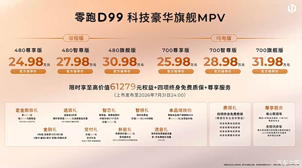 等等党又赢了？24.98万这款就很香 高端局平民化 零跑D99配置速览